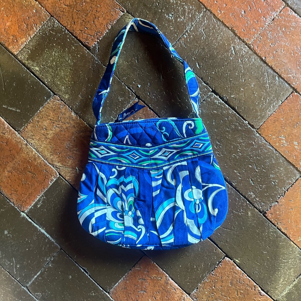 Vera Bradley mini purse BLUE 8 inches long Boho